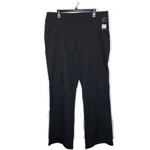 Long Tall Sally Wide Leg Trouser Pants 16X35 Gray Elastic Waist Pull On Long Leg